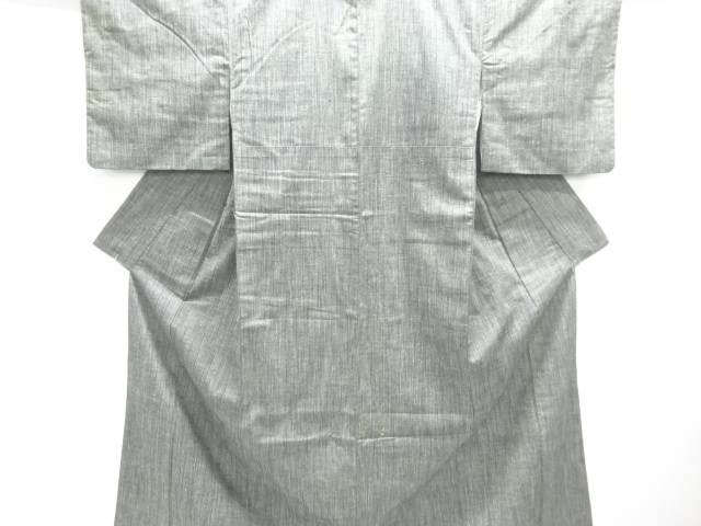 JAPANESE KIMONO / SILK / TSUMUGI / WOVEN STRIPE